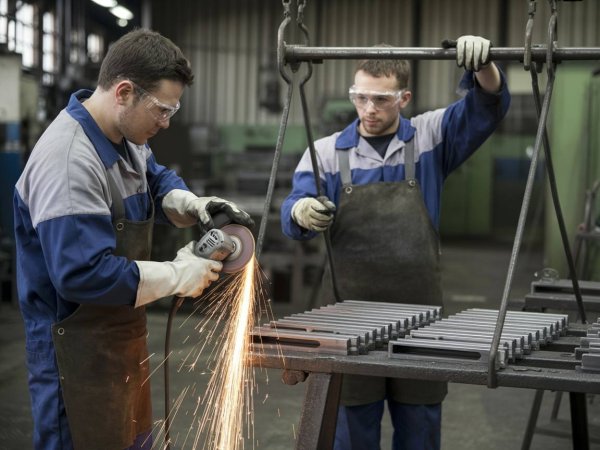 Шліфування і підвішування металевих деталей